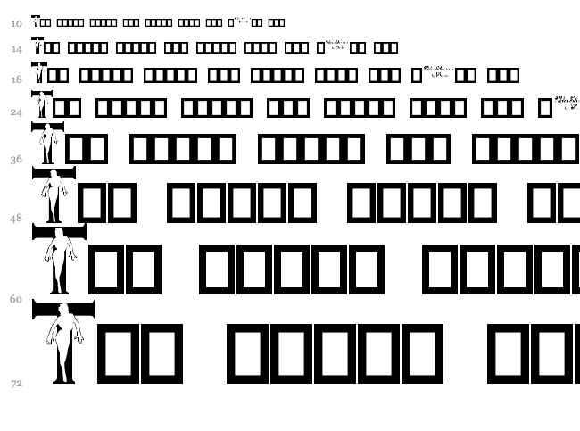 Alpha Silouettes font waterfall